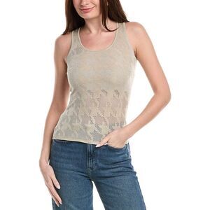 Akris Womens Knit Tank Top, Tan